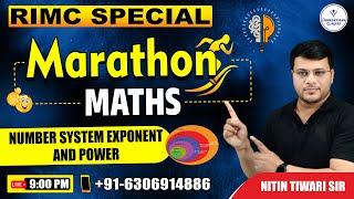 RIMC Special Maths Marathon | Number System Exponent & Power by Nitin Sir