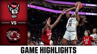 South Carolina vs. NC State Game Highlights | 2024-25 ACC Women's Basketball