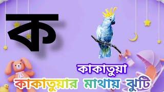 এসো শিখি ব্যঞ্জনবর্ণ//let's learn bengali alphabet//ক খ গ ঘ শিখি //ক তে কাকাতুয়ার মথায় ঝুঁটি...