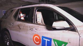 CTV Montreal sets up makeshift studio after massive flooding from water main break