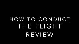 How to Conduct a Flight Review