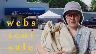 I went to the biggest yarn store in America | Webs Annual Tent Sale Vlog