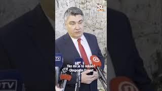 Predsjednik Milanović: 'Imam pravo biti ugojeni prasac' #shorts