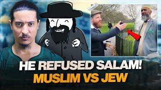 MUSLIM PREACHER REFUSES TO GREET JEW!