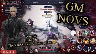 Black Desert Mobile GM NOVS and Azunak Highlights, Thx for Azunak Supports Ranss, GG Ran09 