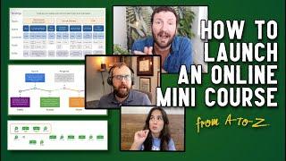 How to Launch an Online Mini Course: A-to-Z