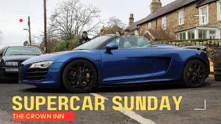 I WENT TO SUPERCAR SUNDAY CAR MEET AT THE LOCAL PUB FEB/2025 @ THE CROWN INN NORTHUMBERLAND UK.