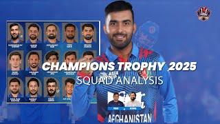 Champions Trophy  2025 Squad Analysis team Afganistan|Pdoggspeaks