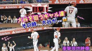 目撃‼️大谷翔平を狙うギャル達！その時大谷はどうした⁉︎【衝撃現地映像】