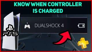 PS5 HOW TO KNOW WHEN CONTROLLER IS CHARGED EASY NEW!