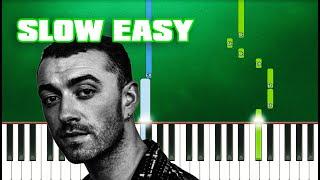 Sam Smith - Diamonds (Slow Easy Piano Tutorial) (Anyone Can Play)