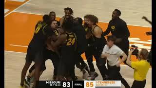 Missouri shocks #6 Tennessee on a buzzer beater 