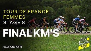 IN THE HISTORY BOOKS  | Tour de France Femmes Stage 8 Final Kilometres | Eurosport Cycling