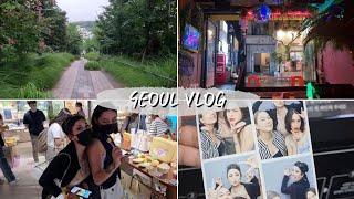 SEOUL VLOG. 서울 일상 브이로그 | 출근길 | 바텐더일상 | 외국인친구들과 강남역 | 강남역지하상가 | 카페abatbali | 카카오프렌즈,무인양품 쇼핑