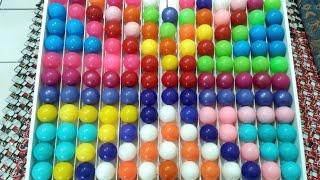 Beautiful colored balls make a good puzzle