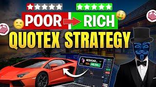 POOR ️ RICH QUOTEX STRATEGY 2025|BEST NO LOSS BINARY OPTIONS LIVE TRADING TUTORIAL FOR BEGINNERS