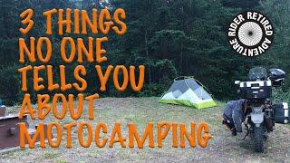 3 motorcycle camping tips