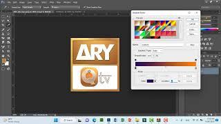 How to make ARY QTV logo in Photoshop cc | Easy and Simple method.