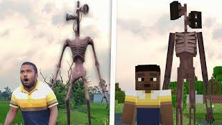 Siren Head - Minecraft Horror Film side-by-side comparison