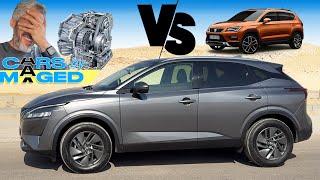 Qashqai Vs Ateca and  CVT ! القاشقاي و الاتيكا و مشاكل السي في تي