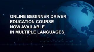 Online Beginner Driver Education Course in Multiple Languages