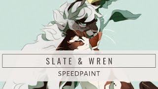 [SAI] Speedpaint | Slate & Wren (Commission)