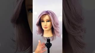 How to color blonde hair to purple, haircolor transformation#purplehair #shorts #hairmani #haircolor