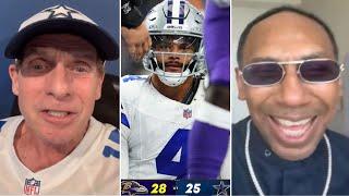 How 'bout them Cowboys! - Stephen A. mocks Skip after Dak fall short to Ravens, dropping to 1-2