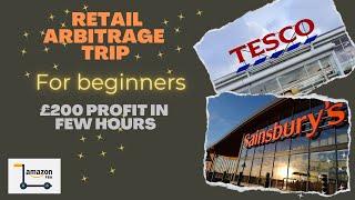 Realistic Retail Arbitrage Trip - For Beginners - Visiting Local Stores - £200 in profit