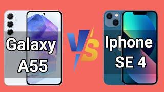 Samsung Galaxy A55 vs iPhone SE 4 | Mid-Range Smartphone Showdown