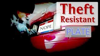 How To Make Your License Plate Theft Resistant