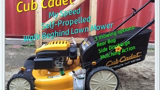 Cub Cadet my speed walk behind lawnmower set up and demo