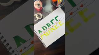 Interesting Name Lettering️ideas #handlettering #lettering #calligraphy #shorts