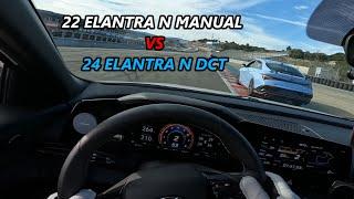 Elantra N MT VS Elantra N DCT at Laguna Seca