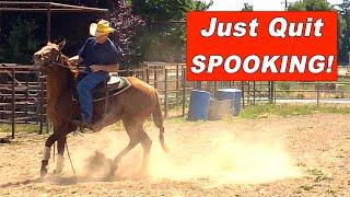 Horse Quit Spooking in 1 Ride... No spook horse training!