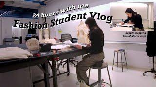 a 24 hour fashion school vlog | NYC fashion student, Parsons art school vlog