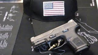 New striker gun, the FNH FNS-9C (traded in the CCP by Walther)