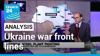 Ukraine war front lines extend from north of Kharkiv to Black Sea coast near Mykolaiv • FRANCE 24