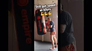 Ex Kickboxing champ still fast at 65! #motivation #inspiration #muaythai # #kickboxing