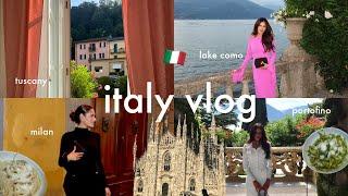 ITALY TRAVEL VLOG  Our Honeymoon! Lake Como, Portofino, Tuscany, Florence, & Milan!