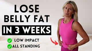 Lose Stubborn Belly Fat In 3 Weeks | Low Impact Home Workout