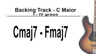 Cmaj7 Fmaj7 backing track - Bossa Nova Style(110bpm)