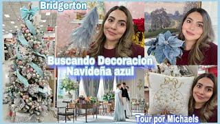 NAVIDAD 2024  Buscando Decoración Azul Bridgerton. Tour por Michaels.