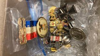 Unboxing another militaria collection! WW1 Iron cross badge, and rare collectibles!