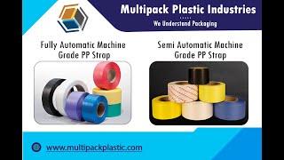 Polypropylene Box Strapping, PP Strap Band Manufacturer Multipack Plastic Industries Ahmedabad India