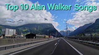 Alan Walker Full Top 10 Song  Driving In Switzerland 