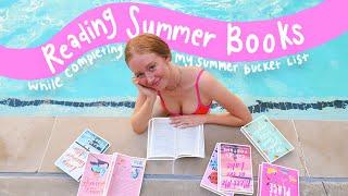 SUMMER READING VLOG: reading summer books while doing summer activities