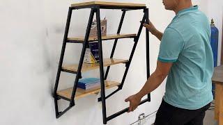 DIY Multipurpose Folding Table Ideas You Can Build Easily //Make Smart Wall Shelves