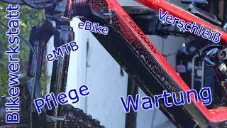 Bikepflege, Verschleiß prüfen, kleine Wartung am eMTB/eBike