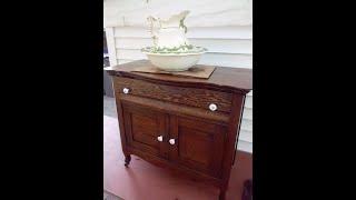 Bring it Back | Antique Oak Wash Stand Restoration/Reclaimed